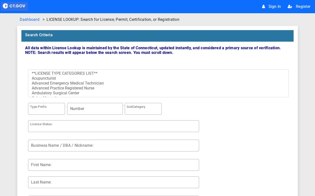 Naugatuck residents directory Connecticut credential search source