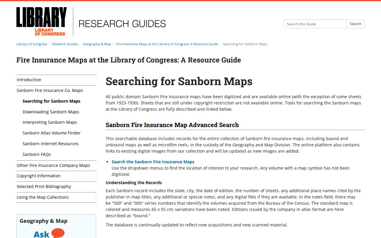 Naugatuck previous residents Sanborn map research guide
